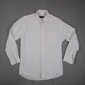 Spier & Mackay Contemporary White Button Down Shirt Mens 16 33 Premium Cotton